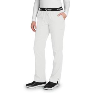 BARCO Grey’s Anatomy Active 4275 Women’s Logo Waist Drawstring Pant(White)
