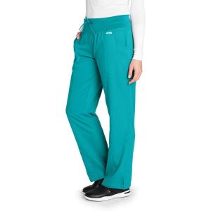BARCO Grey’s Anatomy Scrubs – Cora Scrub Pant for Women, Yoga Knit Waist, Low-Rise Straight Leg Women’s Scrub Pant(Blue)