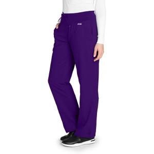 BARCO Grey’s Anatomy Scrubs – Cora Scrub Pant for Women, Yoga Knit Waist, Low-Rise Straight Leg Women’s Scrub Pant(Vivid Violet)