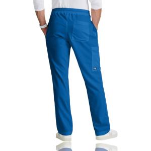 BARCO Grey’s Anatomy Scrubs – Evan Scrub Pant for Men, Elastic Waist With Zip Fly, Straight Leg Men’s Scrub Pant(New Royal)