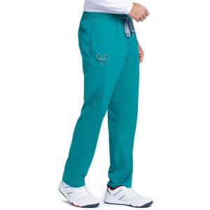 BARCO Grey’s Anatomy Scrubs – Evan Scrub Pant for Men, Elastic Waist With Zip Fly, Straight Leg Men’s Scrub Pant(Teal)