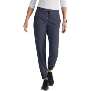 BARCO Grey’s Anatomy Spandex Stretch Direct – Dash Scrub Jogger for Women, Elastic Waist Yoga Style Women’s Scrub Pant(Steel)