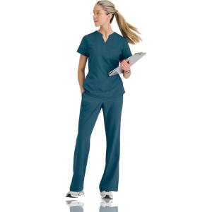 BARCO STRONG Liz Classic Fit Scrub Top & Pant Set for Women – Up to 70°C Wash, Natural Stretch, Moisture Wicking, Anti-Static(Bahama)