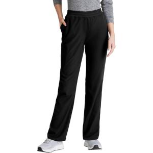 Skechers by BARCO Vitality Aura Classic Fit Straight Leg Scrub Pant for Women – Mid-Rise, 5-Pocket Bottom with 4-way Stretch(Black)
