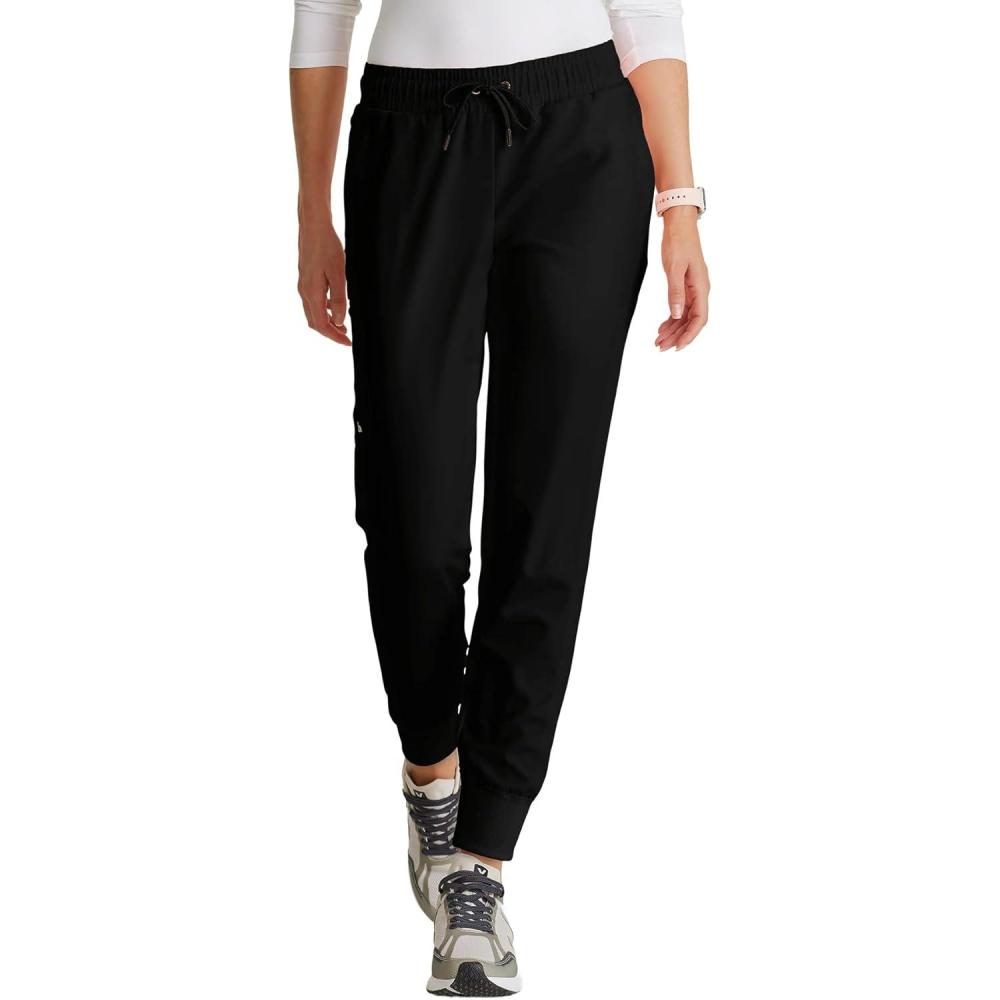 imageBARCO Unify Union Scrub Jogger for Women  5Pocket MidRise Pants with 360 Spandex Stretch amp Moisture Wicking FabricBlack
