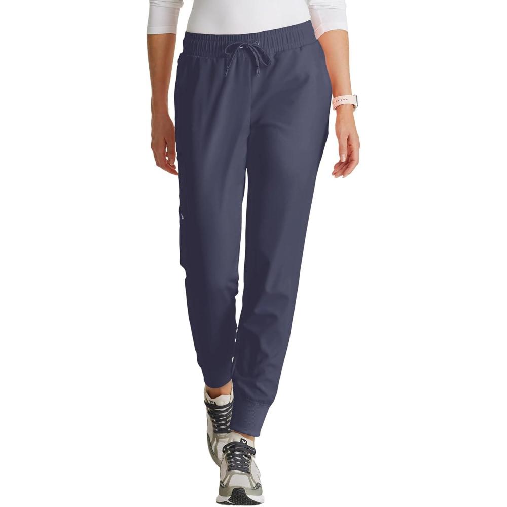 imageBARCO Unify Union Scrub Jogger for Women  5Pocket MidRise Pants with 360 Spandex Stretch amp Moisture Wicking FabricSteel
