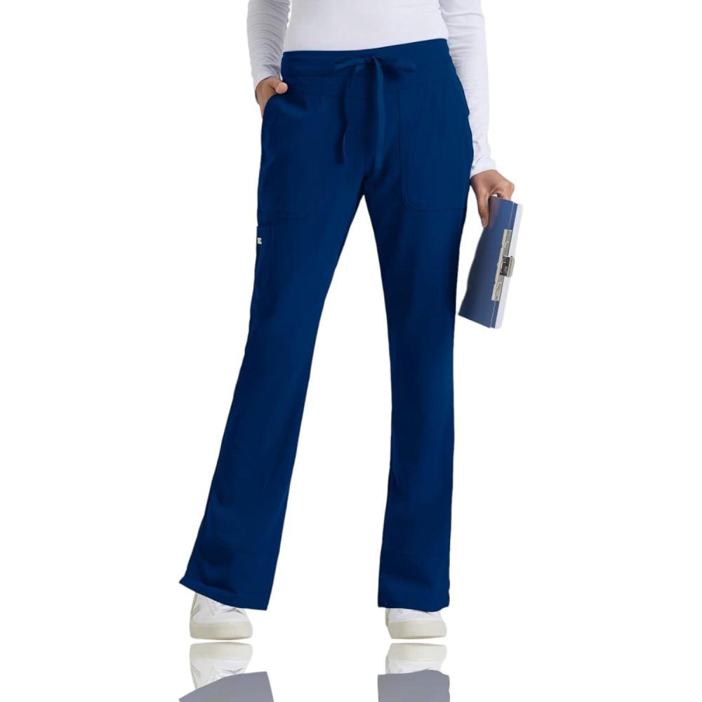 imageGreys Anatomy Signature Womens 2207 3 Pocket Low Rise Scrub PantIndigo