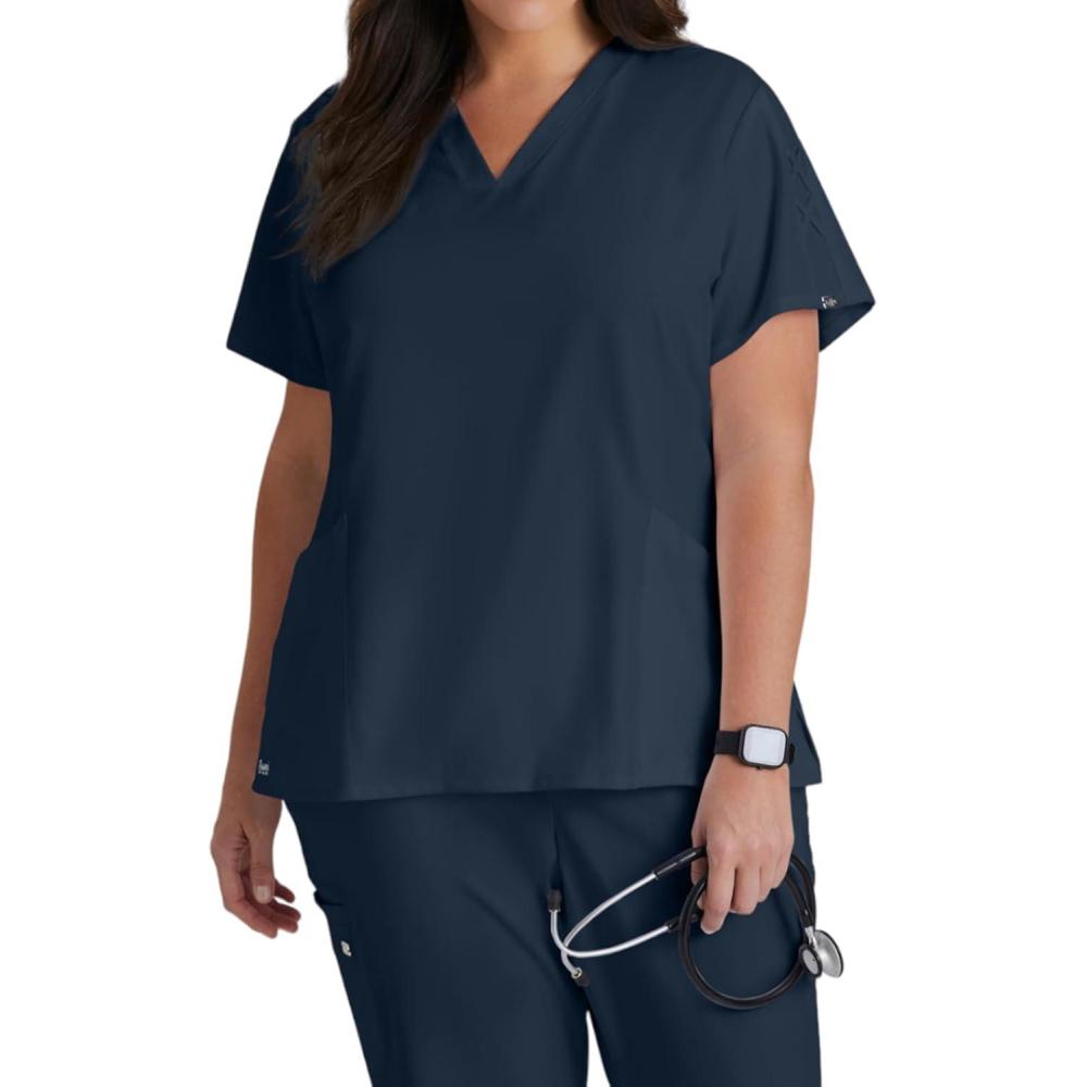imageGreys Anatomy Signature Womens GNT019 Astra VNeck Scrub TopGraphite