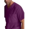 BARCO Essentials Omni Scrub Top Unisex – Crossover V-Neck Unisex Scrub Top(Wine)