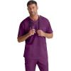 BARCO Essentials Omni Scrub Top Unisex – Crossover V-Neck Unisex Scrub Top(Wine)