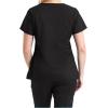 BARCO Essentials Unison Scrub Top for Women – Crossover V-Neck Women’s Scrub Top(Black)