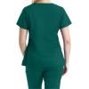 BARCO Essentials Unison Scrub Top for Women – Crossover V-Neck Women’s Scrub Top(Hunter Green)
