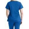 BARCO Essentials Unison Scrub Top for Women – Crossover V-Neck Women’s Scrub Top(New Royal)