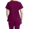 BARCO Essentials Unison Scrub Top for Women – Crossover V-Neck Women’s Scrub Top(Wine)