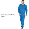 BARCO Essentials Valor Warm-Up Scrub Jacket – Super Soft, Easy Care, Quick Dry Full-Zip Scrub Jacket(New Royal)