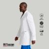BARCO Grey’s Anatomy Scrubs – Derek Lab Coat for Men, Professional Full-Length 3-Button Long Sleeve 35″- 39″ Lab Coat(White)