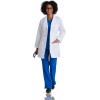 BARCO Grey’s Anatomy Scrubs Lily Professional Full-Length 3-Button Long Sleeve 34″ Medical Lab Coat for Women(White)
