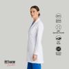 BARCO Grey’s Anatomy Scrubs Signature – Eve Lab Coat for Women, Professional Full-Length Long Sleeve 34″ Lab Coat(White)