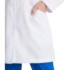 BARCO Grey’s Anatomy Scrubs Signature – Eve Lab Coat for Women, Professional Full-Length Long Sleeve 34″ Lab Coat(White)