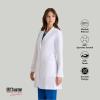 BARCO Grey’s Anatomy Scrubs Signature – Morgan Lab Coat for Women, Professional Full-Length Long Sleeve 35″ Lab Coat(White)