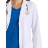 BARCO Grey’s Anatomy Scrubs Signature – Morgan Lab Coat for Women, Professional Full-Length Long Sleeve 35″ Lab Coat(White)