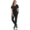BARCO ONE – Women’s Racer Top, V-Neck Medical Scrub Top w/ 4 Pockets and 360 Spandex Stretch Fabric(Mystic Cheetah Black)