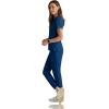 BARCO One Boost Scrub Set for Women – Sporty V-Neck Top, Eco-Friendly Fabric, 4-Way Stretch Women’s Jogger Scrub Set(Indigo (Navy))