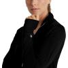 BARCO One Performance Knit Arena Warm-Up Jacket For Women – Banded Collar, Center Front Zipper Women’s Scrub Jacket(Black)