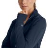 BARCO One Performance Knit Arena Warm-Up Jacket For Women – Banded Collar, Center Front Zipper Women’s Scrub Jacket(Steel)