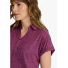 BARCO One Performance Knit Engage Classic Fit Scrub Top for Women – 2-Pocket, Zip Neck Collar Shirt with 360 Spandex Stretch(Dark Mauve Heather)