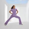 BARCO One Performance Knit Engage Classic Fit Scrub Top for Women – 2-Pocket, Zip Neck Collar Shirt with 360 Spandex Stretch(Dusty Lavender)
