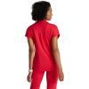 BARCO One Performance Knit Engage Classic Fit Scrub Top for Women – 2-Pocket, Zip Neck Collar Shirt with 360 Spandex Stretch(Grenadine)