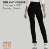 BARCO One Performance Knit Pro Classic Fit Scrub Jogger for Women – 5-Pocket High-Rise Pants with 360 Spandex Stretch(Black)