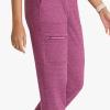 BARCO One Performance Knit Pro Classic Fit Scrub Jogger for Women – 5-Pocket High-Rise Pants with 360 Spandex Stretch(Dark Mauve Heather)