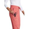 BARCO One Performance Knit Pro Classic Fit Scrub Jogger for Women – 5-Pocket High-Rise Pants with 360 Spandex Stretch(Ginger Rose)