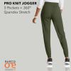 BARCO One Performance Knit Pro Classic Fit Scrub Jogger for Women – 5-Pocket High-Rise Pants with 360 Spandex Stretch(Olive)