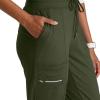 BARCO One Performance Knit Pro Classic Fit Scrub Jogger for Women – 5-Pocket High-Rise Pants with 360 Spandex Stretch(Olive)