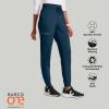 BARCO One Performance Knit Pro Classic Fit Scrub Jogger for Women – 5-Pocket High-Rise Pants with 360 Spandex Stretch(Steel)
