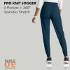 BARCO One Performance Knit Pro Classic Fit Scrub Jogger for Women – 5-Pocket High-Rise Pants with 360 Spandex Stretch(Steel)