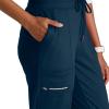 BARCO One Performance Knit Pro Classic Fit Scrub Jogger for Women – 5-Pocket High-Rise Pants with 360 Spandex Stretch(Steel)