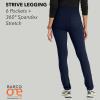 BARCO One Performance Knit Strive Scrub Legging for Women – 6-Pocket, High-Rise Pants with 360 Spandex Stretch(Indigo)