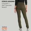 BARCO One Performance Knit Strive Scrub Legging for Women – 6-Pocket, High-Rise Pants with 360 Spandex Stretch(Olive)