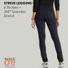 BARCO One Performance Knit Strive Scrub Legging for Women – 6-Pocket, High-Rise Pants with 360 Spandex Stretch(Steel)