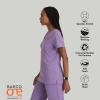 BARCO One Performance Knit Victory Classic Fit Scrub Top for Women – 2-Pocket, V-Neck Shirt with 360 Spandex Stretch(Dusty Lavender)