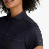 BARCO One Performance Knit Vigor Classic Fit Scrub Top for Women – 3-Pocket Mock Neck Shirt with Moisture Wicking Fabric(Steel)
