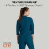 BARCO One Venture Scrub Jacket for Women – Zip Front Closure, 4 Pockets, 4-Way Stretch Women’s Medical Warm-Up Jacket(Bahama)