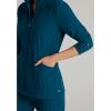 BARCO One Venture Scrub Jacket for Women – Zip Front Closure, 4 Pockets, 4-Way Stretch Women’s Medical Warm-Up Jacket(Bahama)