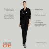 BARCO One Venture Scrub Jacket for Women – Zip Front Closure, 4 Pockets, 4-Way Stretch Women’s Medical Warm-Up Jacket(Black)