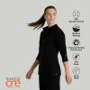 BARCO One Venture Scrub Jacket for Women – Zip Front Closure, 4 Pockets, 4-Way Stretch Women’s Medical Warm-Up Jacket(Black)