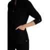 BARCO One Venture Scrub Jacket for Women – Zip Front Closure, 4 Pockets, 4-Way Stretch Women’s Medical Warm-Up Jacket(Black)